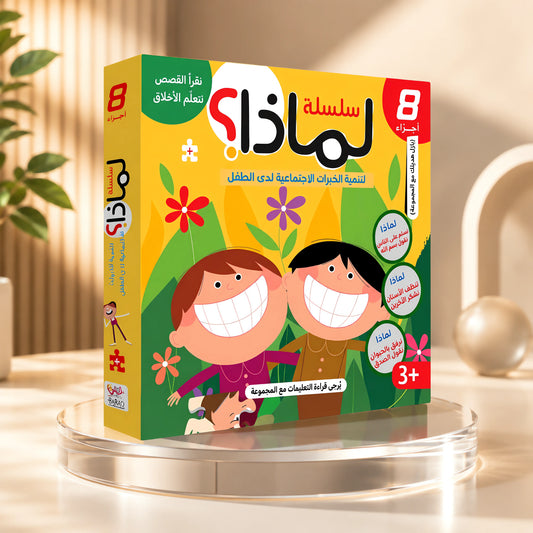 سلسلة لماذا؟ 8 كتب للأطفال + كتاب بازل هدية