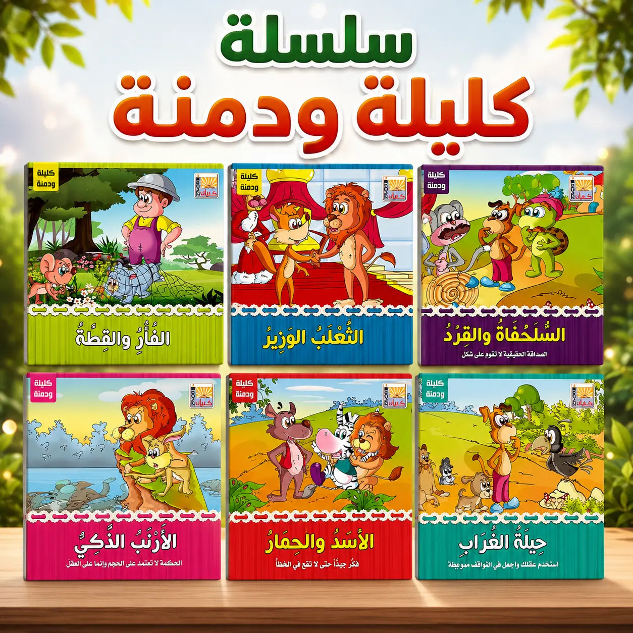 سلسلة كليلة ودمنة 6 كتب